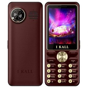 IKALL K29 Pro 4G Feature Phone with Call Recording, Big Speaker and King Voice (2.4 inch, Dual Sim) (Maroon)
