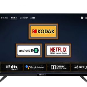 KODAK 80 cm (32 inches) 9XPRO Series HD Ready Certified Android LED TV 329X5051 (Black)