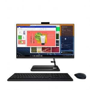 Lenovo IdeaCentre AIO 3 11th Gen Intel i3 23.8 FHD IPS 3-Side Edgeless All-in-One Desktop with Alexa Built-in