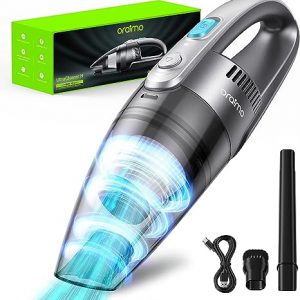 Oraimo Handheld Vacuum Ultra Lightweight Hand Held Vacuuming Cordless Rechargeable 3.5H Fast-Charge for Home Kitchen Car Corner