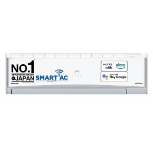 Panasonic 2 Ton 5 Star Wi-Fi Inverter Smart Split AC (Copper, 7 in 1 Convertible with additional AI Mode, Twin Cool, PM 0.1 Air Purification