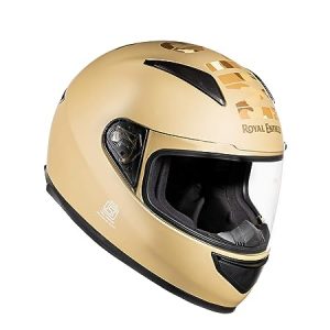 Royal Enfield Full Face Camo MLG Helmet with clear Visor Desert Storm, Size L(59-60cm)