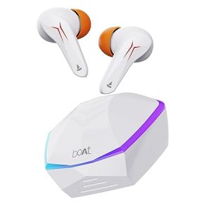 boAt Immortal 121 TWS Gaming Truly Wireless in Ear Earbuds with Beast Mode(40ms Low Latency), 40H Playtime, Blazing LEDs