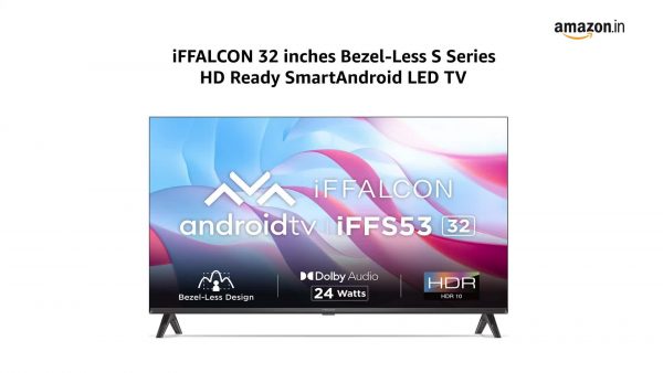 iFFALCON 80.04 cm (32 inches) Bezel-Less S Series HD Ready Smart Android LED TV iFF32S53 (Black)-1