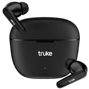 truke BTG Beta True Wireless in Ear Earbuds with 13mm Big Speaker Drivers, 38H Playtime, Fast Charging
