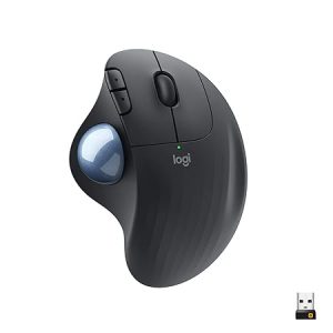 Logitech Ergo M575 Wireless Trackball Mouse - Easy Thumb Control, Precision and Smooth Tracking, Ergonomic Comfort Design, for Windows