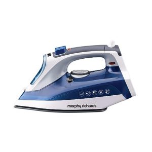 Morphy Richards Super Glide 2000W Steam Iron with Steam Burst, Vertical and Horizontal Ironing, Ceramic Coated Soleplate, Blue