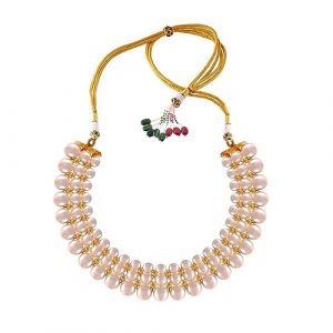 P.C. Chandra Jewellers 22KT Yellow Gold Tushi Necklace for Women - 0.650 Grams