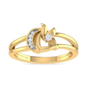 PC Jeweller The Avalee 22KT Yellow Gold Rings