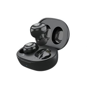 Portronics Harmonics Twins S3 Smart TWS Bluetooth 5.2 Earbuds with 20 Hrs Playtime, 8mm Drivers, Type C Charging