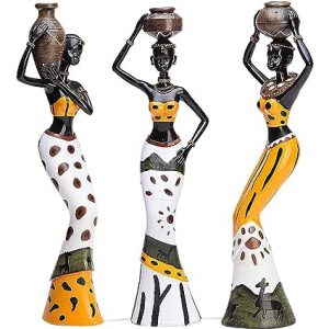 Xtore Beautiful Finish Uniquely Hand Crafted Home Dcor African Tribal Women Art Piece