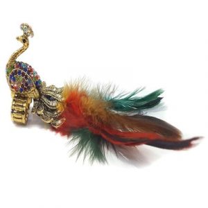 YouBella Designer Peacock Feather Adjustable Ring for Women