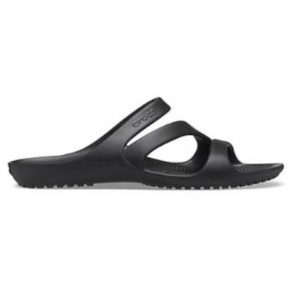 crocs Women’s Kadee Ii Retro Resort Sandal W Blk-WHI Slipper