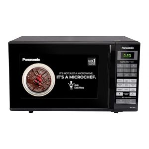 Panasonic 27L Convection Microwave Oven(NN-CT645BFDG,,Black Mirror, 360° Heat Wrap, Magic Grill)