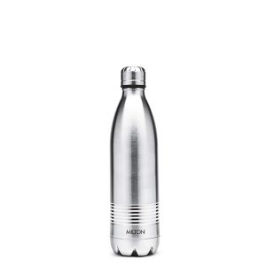 Milton Duo DLX 500 Thermosteel 24 Hours Hot and Cold Water Bottle, 1 Piece, 500 ml, Silver