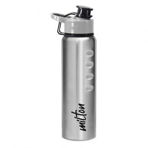 Milton Gripper 1000 Stainless Steel Water Bottle, 920 ml, Silver Leak Proof Easy Grip