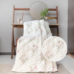 Urban Space 100% Cotton Blankets Single Bed, All Season Reversible AC Blanket Comforter, 3 Layered