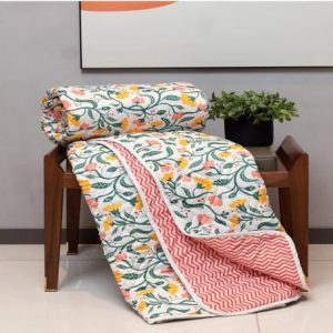 Urban Space Microfibre Blanket Double Bed, 120 GSM All Season Reversible Comforter/Blanket,